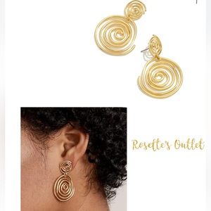 Madewell “Spiral Statement Drop Earrings” new with tag